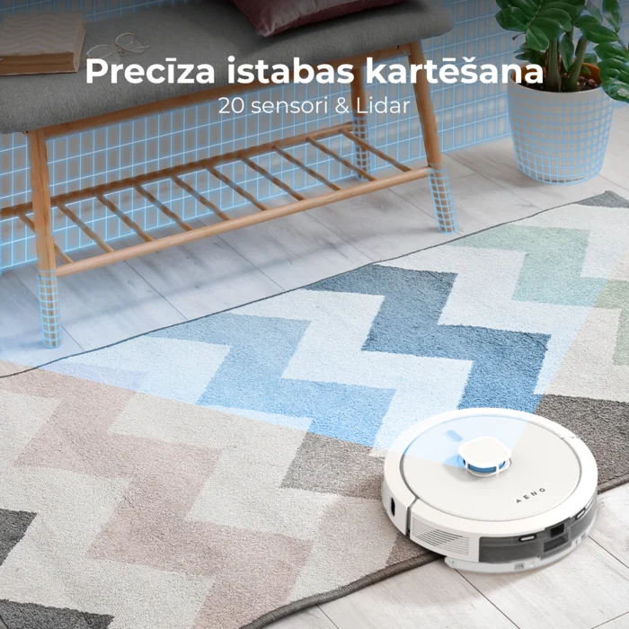 Roboti putekļu sūcēji Aeno RC8S White